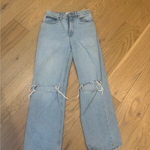 Abercrombie & Fitch Light Blue Straight Leg Jeans